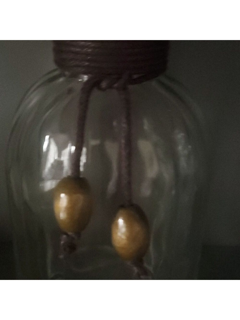 Pier 1 Glass Ribbed Pattern Art Deco Vase Infusion Incense Stick Brown Accents - Picture 3 of 6